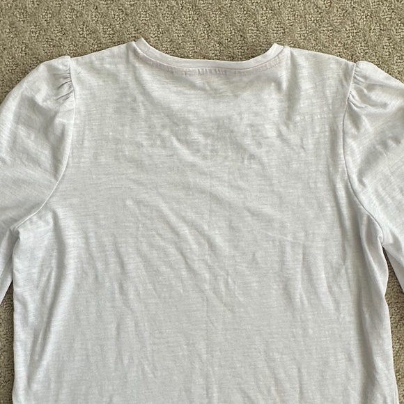 Boden Broderie Insert Long Sleeve Jersey Top White 6 Embroidered Preppy Cut-Out - Picture 11 of 15